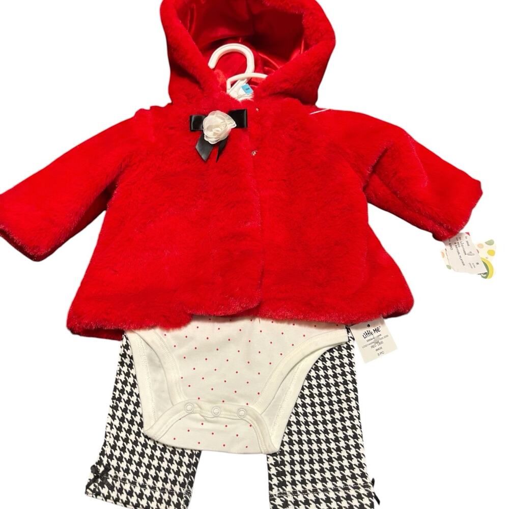 NWT 6M Little Me 3 pc outfit